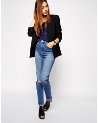 Jean déchiré bleu Asos