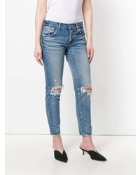 Jean déchiré bleu Moussy Vintage