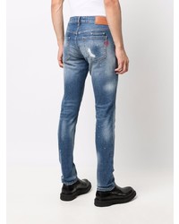 Jean déchiré bleu Philipp Plein