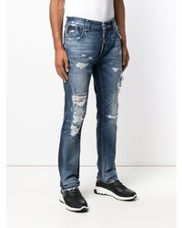 Jean déchiré bleu Philipp Plein