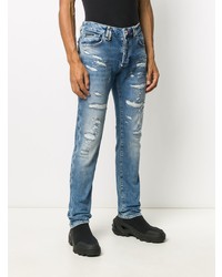 Jean déchiré bleu Philipp Plein