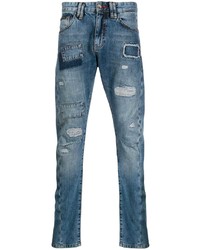 Jean déchiré bleu Philipp Plein