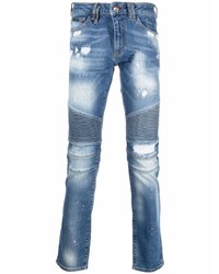 Jean déchiré bleu Philipp Plein