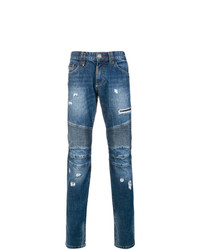 Jean déchiré bleu Philipp Plein