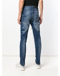 Jean déchiré bleu Philipp Plein