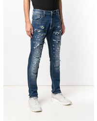 Jean déchiré bleu Philipp Plein