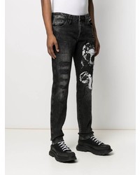 Jean déchiré gris foncé Philipp Plein