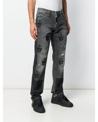 Jean déchiré gris foncé Philipp Plein