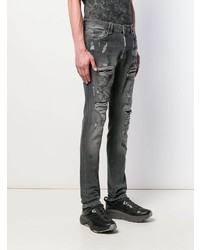 Jean déchiré gris Philipp Plein