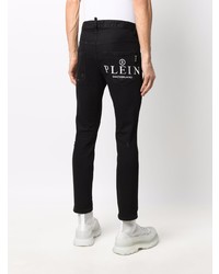 Jean déchiré noir Philipp Plein