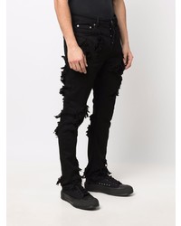 Jean déchiré noir Rick Owens DRKSHDW