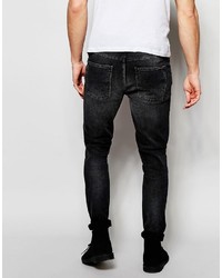 Jean déchiré noir Nudie Jeans