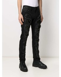 Jean déchiré noir Philipp Plein