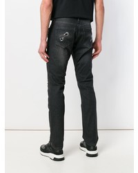 Jean déchiré noir Philipp Plein