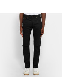 Jean déchiré noir Saint Laurent