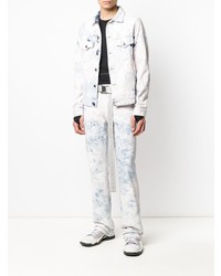 Jean délavé à l'acide bleu clair Off-White