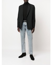 Jean délavé à l'acide bleu clair Saint Laurent