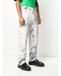 Jean délavé à l'acide bleu clair Off-White