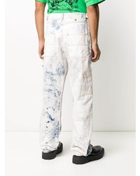 Jean délavé à l'acide bleu clair Off-White