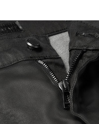 Jean en cuir noir Belstaff