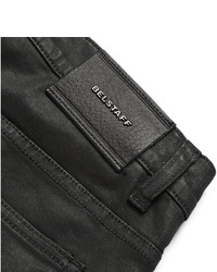 Jean en cuir noir Belstaff