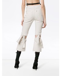 Jean flare blanc Sjyp