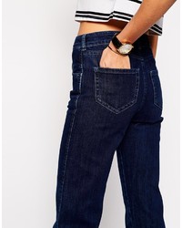 Jean flare bleu marine Asos