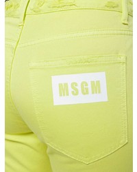 Jean flare chartreuse MSGM