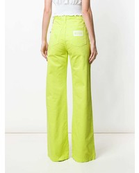 Jean flare chartreuse MSGM