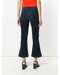 Jean flare déchiré bleu marine Frame Denim