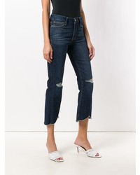 Jean flare déchiré bleu marine Frame Denim