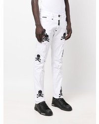 Jean imprimé blanc et noir Philipp Plein