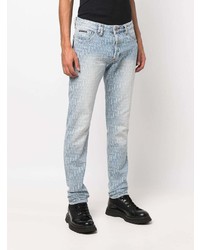 Jean imprimé bleu clair Philipp Plein