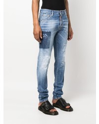 Jean imprimé bleu clair DSQUARED2