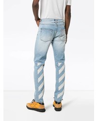 Jean imprimé bleu clair Off-White