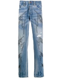 Jean imprimé bleu clair Philipp Plein