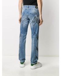 Jean imprimé bleu clair Philipp Plein