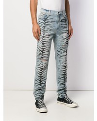 Jean imprimé bleu clair Amiri