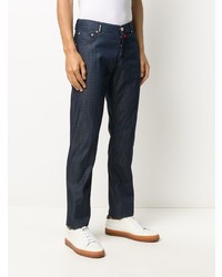 Jean imprimé bleu marine Kiton