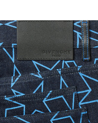 Jean imprimé bleu marine Givenchy