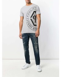 Jean imprimé bleu marine Philipp Plein