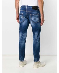 Jean imprimé bleu marine DSQUARED2