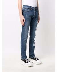 Jean imprimé bleu marine Philipp Plein