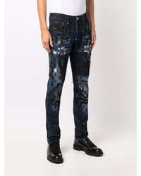 Jean imprimé bleu marine Philipp Plein