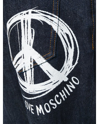 Jean imprimé bleu marine Love Moschino