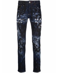 Jean imprimé bleu marine Philipp Plein