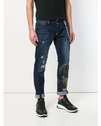 Jean imprimé bleu marine Philipp Plein