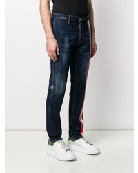 Jean imprimé bleu marine DSQUARED2