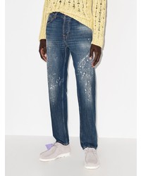 Jean imprimé bleu marine Nudie Jeans