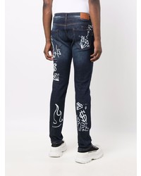 Jean imprimé bleu marine Philipp Plein